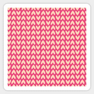 Pink Hearts Repeated Pattern 083#001 Sticker